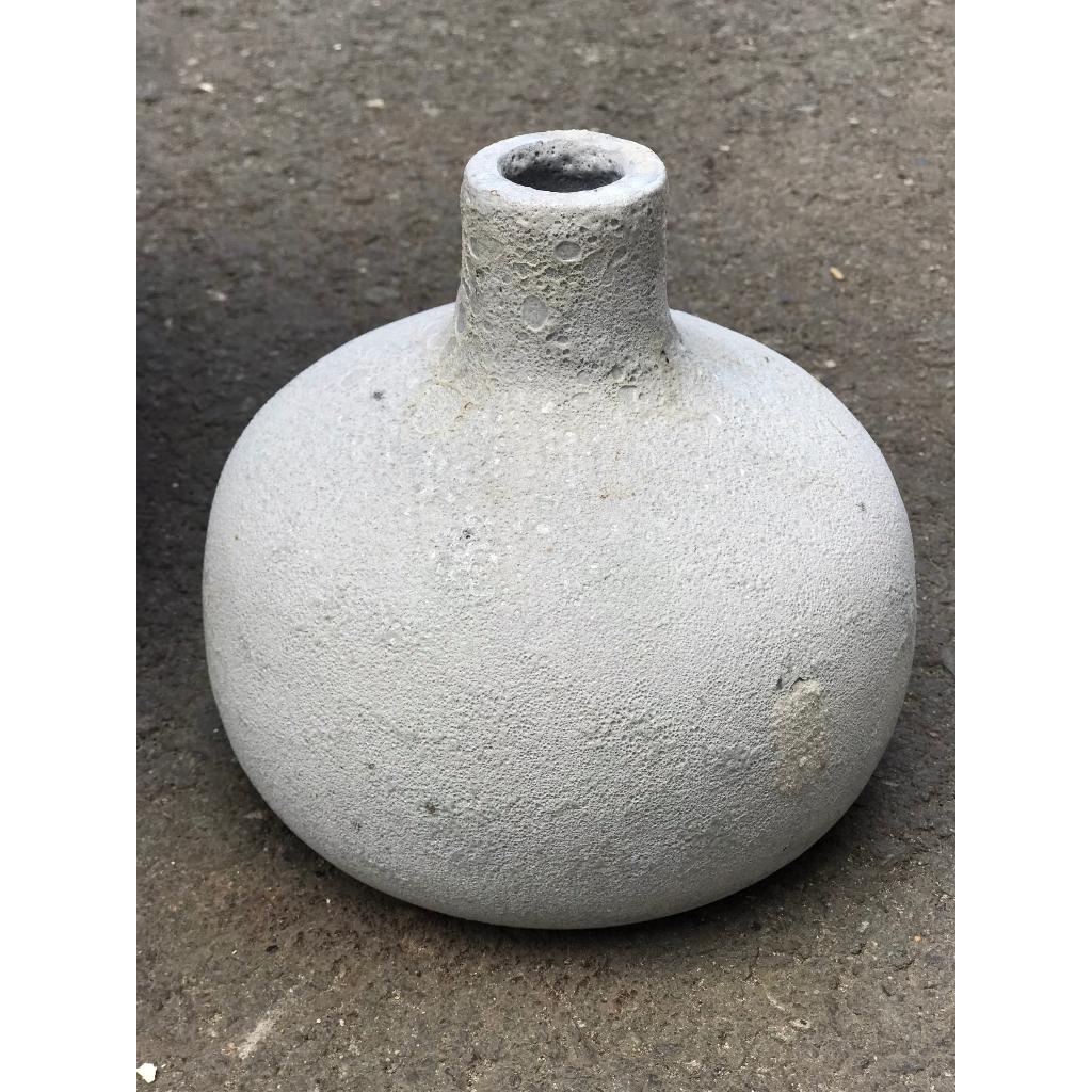 BỘ BÌNH HOA MEN SÔI MINI TRẮNG PHẤN TRANG TRÍ DECOR CẮM HOA