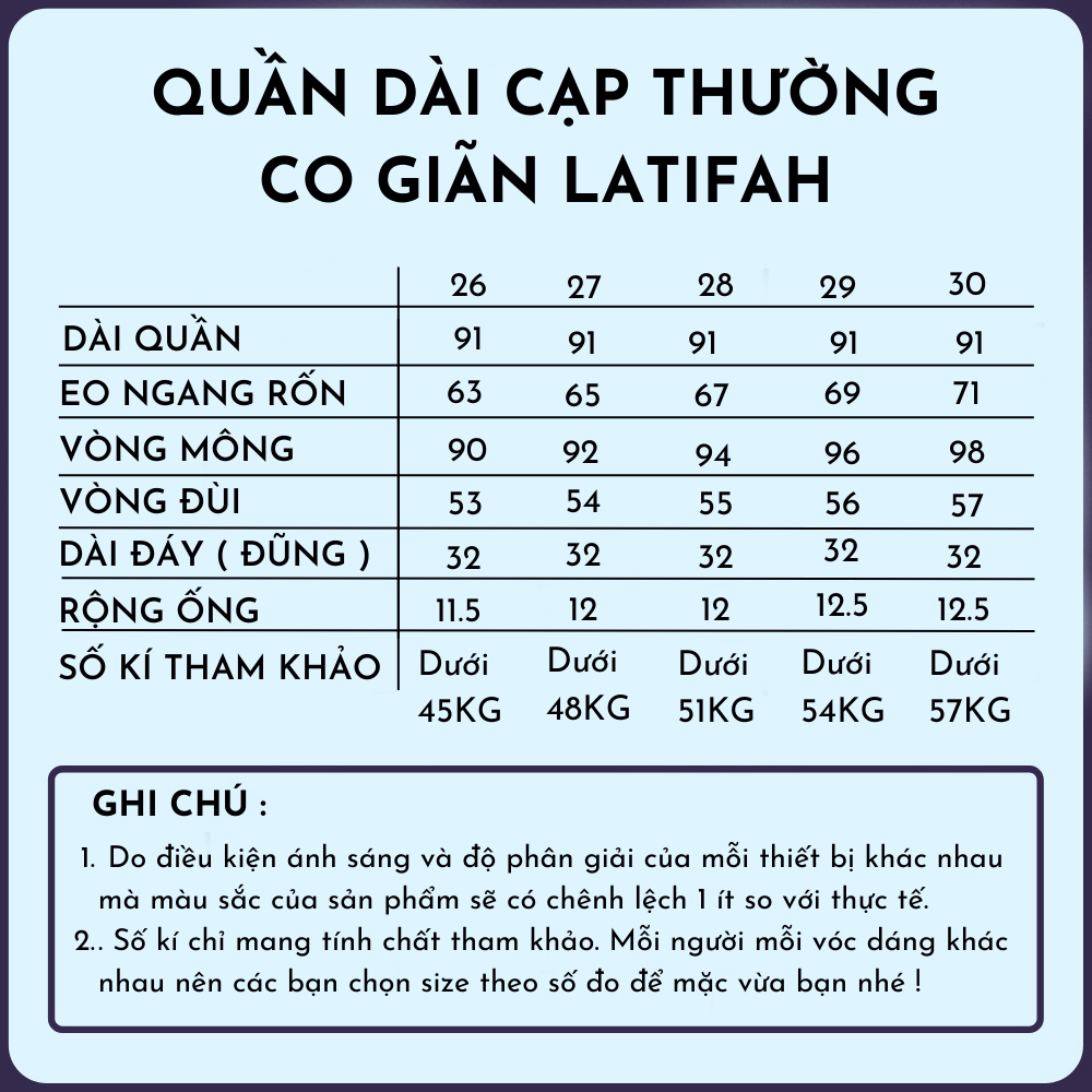 Quần dài jeans nữ co giãn LATIFAH cạp siêu cao đắp 2 túi tròn QD003