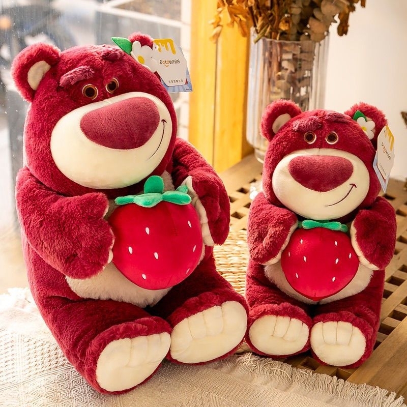 Gấu Bông Cao cấp Thú Nhồi Bông Gấu Dâu Siêu Mềm Mại Cho Bé