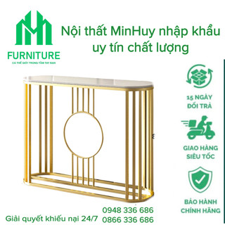 Kệ đứng console chân sắt sơn tĩnh điện mặt đá ceramic cao cấp CS10