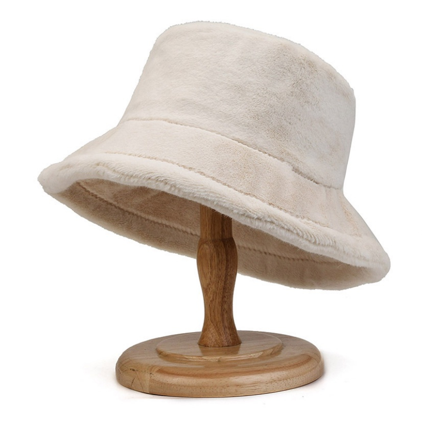TD444 Mũ bucket lông thỏ cao cấp màu trơn