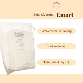 Bông tẩy trang Beauty Basic Emart 222 miếng