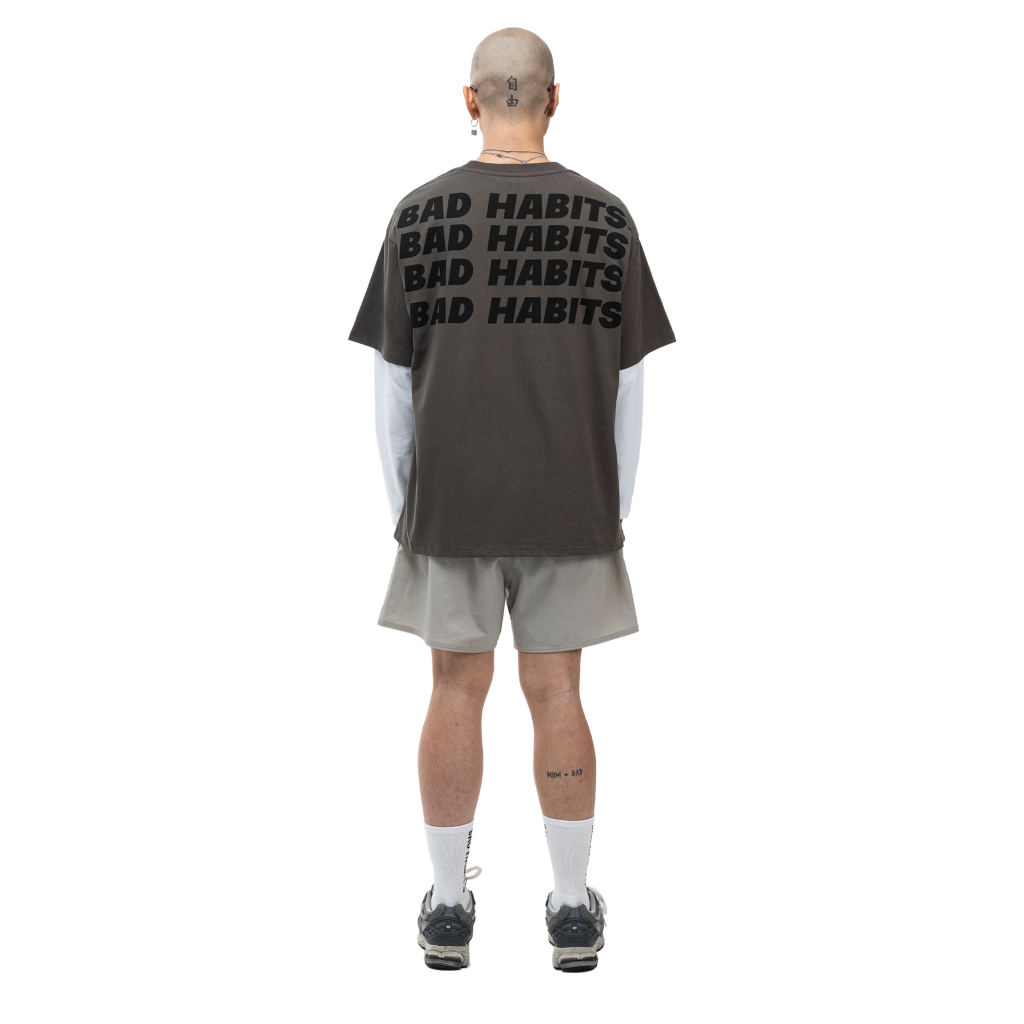 Áo Thun Unisex GREY FREEHAND TYPO TEE 100% Cotton - Local Brand Chính Hãng