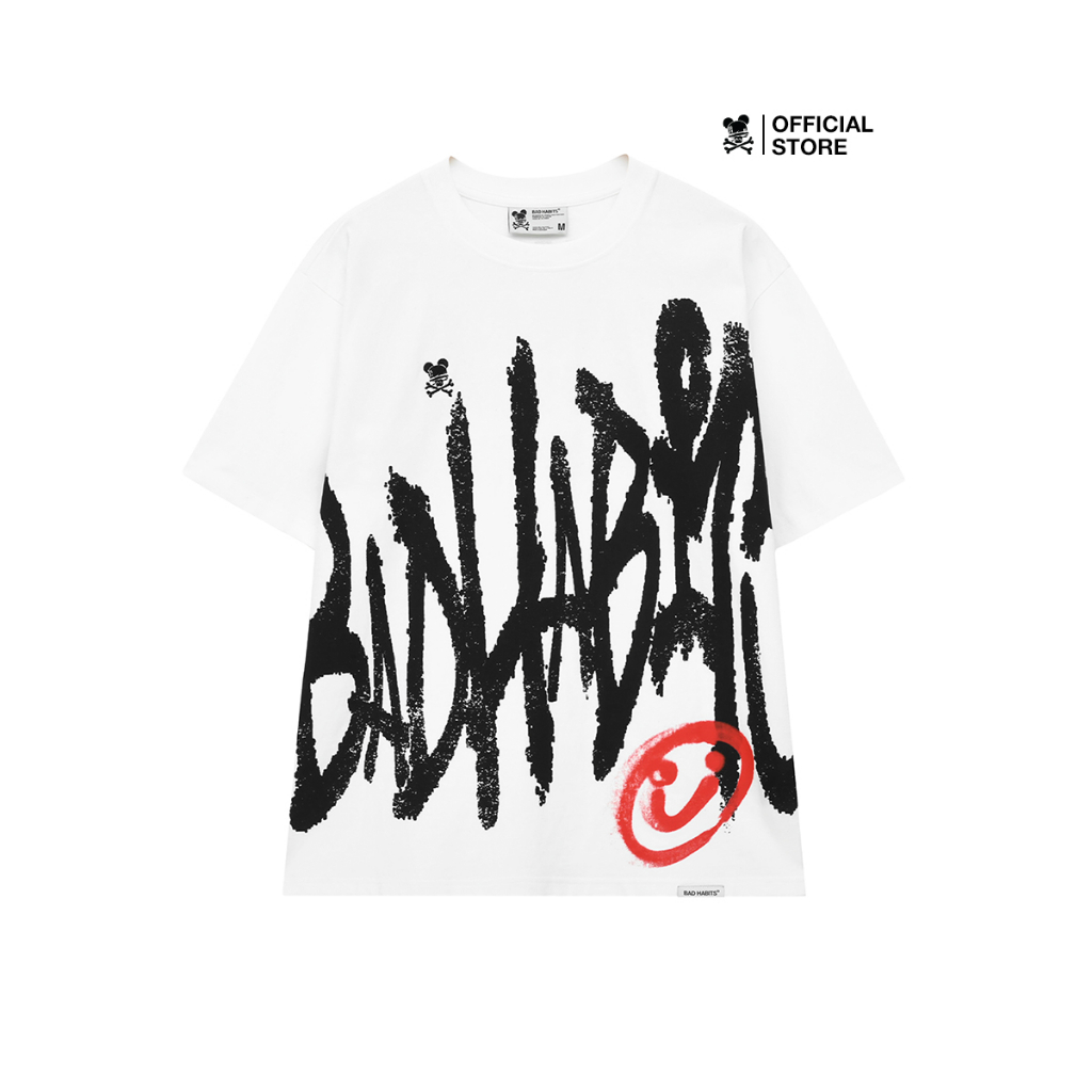 Áo Thun Unisex WHITE FREEHAND TYPO TEE 100% Cotton - Local Brand Chính Hãng