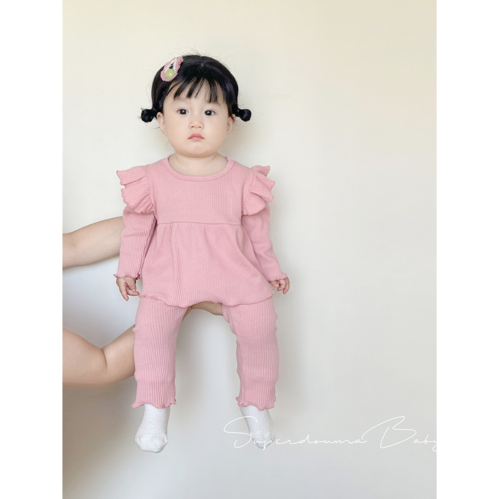 Áo Dài Tay Bé Gái Dáng BabyDoll ADTTL01 Chất Thun Tăm Lạnh, Mềm Mát Co Dãn Tốt - BabyBoo - PiBo Store