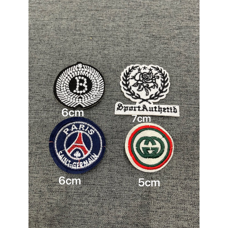 Patch vải ủi nhiệt hình thêu logo thương hiệu cao cấp