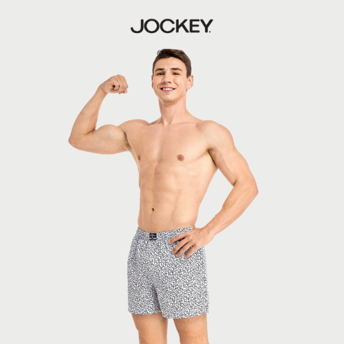 Quần Boxer kate Nam Jockey in họa tiết - 1200