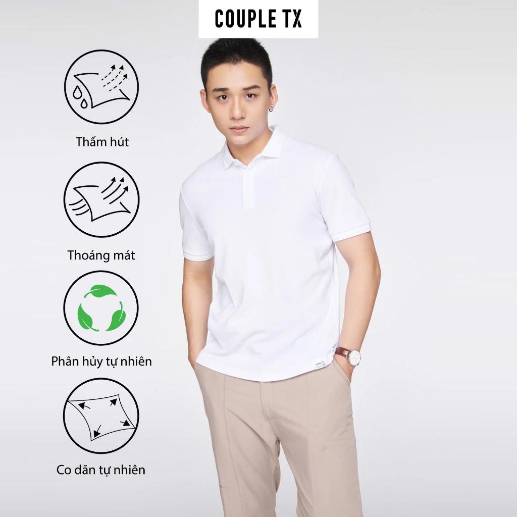 Áo Polo Nam Couple TX Iscra Vải Sợi Bắp MPO 1036