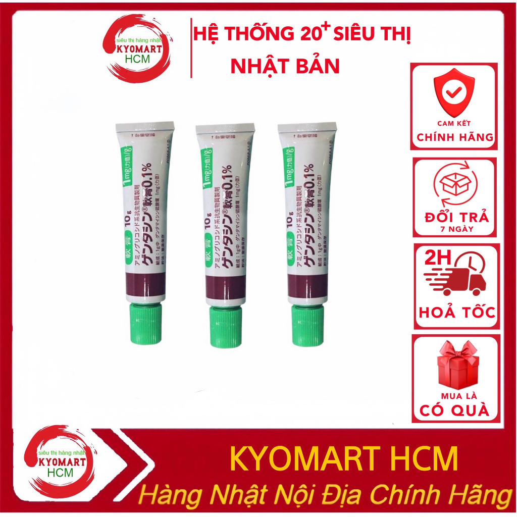Kem giảm sẹo Gentacin, kem sẹo Nhật Bản 10g