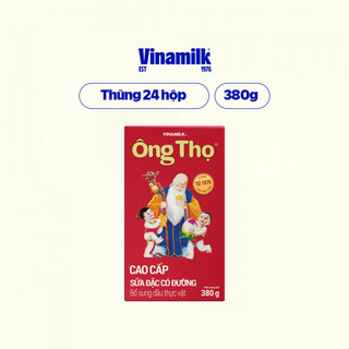 Thùng 24 hộp Sữa đặc có đường Ông Thọ đỏ - Hộp giấy 380g