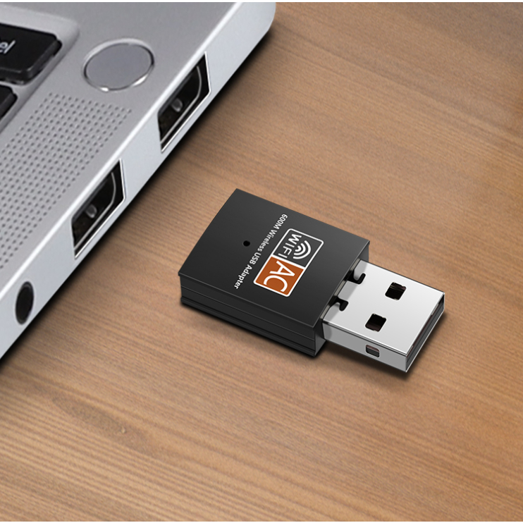 USB WiFi TENDA U10 600Mbps - Thu sóng WiFi 5Ghz cho Máy bàn PC Laptop,dùng để học online làm việc