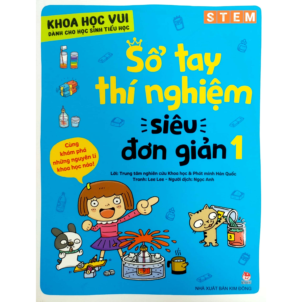 Sách - Khoa học vui dành cho học sinh tiểu học - sổ tay thí nghiệm siêu đơn giản tập 1