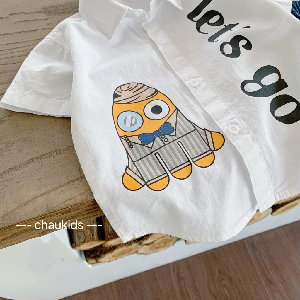 SET SƠ MI QUẦN JEAN BÉ TRAI 8-28KG