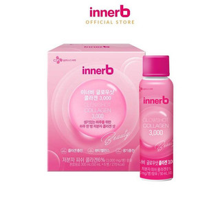  Hộp 6 chai nước uống Collagen Vitamin C sáng da InnerB Glowshot (50mlx6)