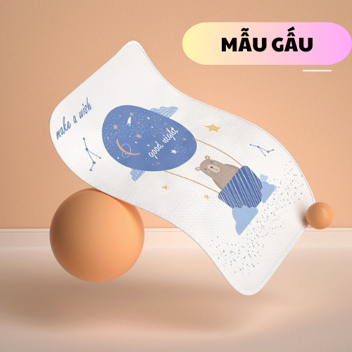 Tấm Lót Chống Thấm Cho Bé 4 Lớp, Thoáng Khí, Có Thể Giặt Được 50x70, 80x100cm