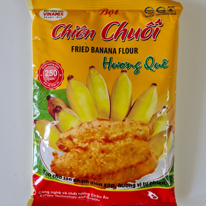 Bột chiên chuối Hương Quê 250g  - Bột Làm Bánh Chuối Chiên - Bột Vinamix Chiên Chuối