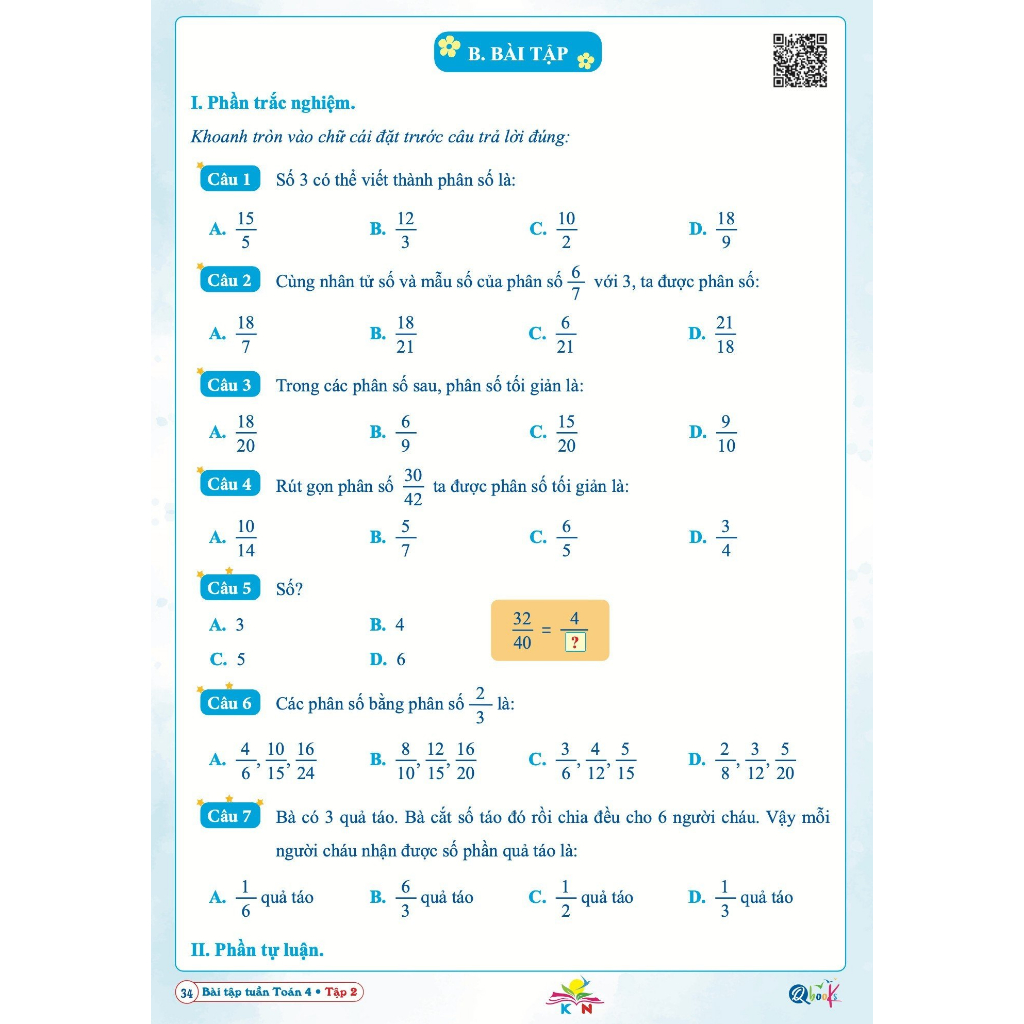 Sách - Bài Tập Tuần Toán Lớp 4 - Tập 2 - Kết Nối Tri Thức