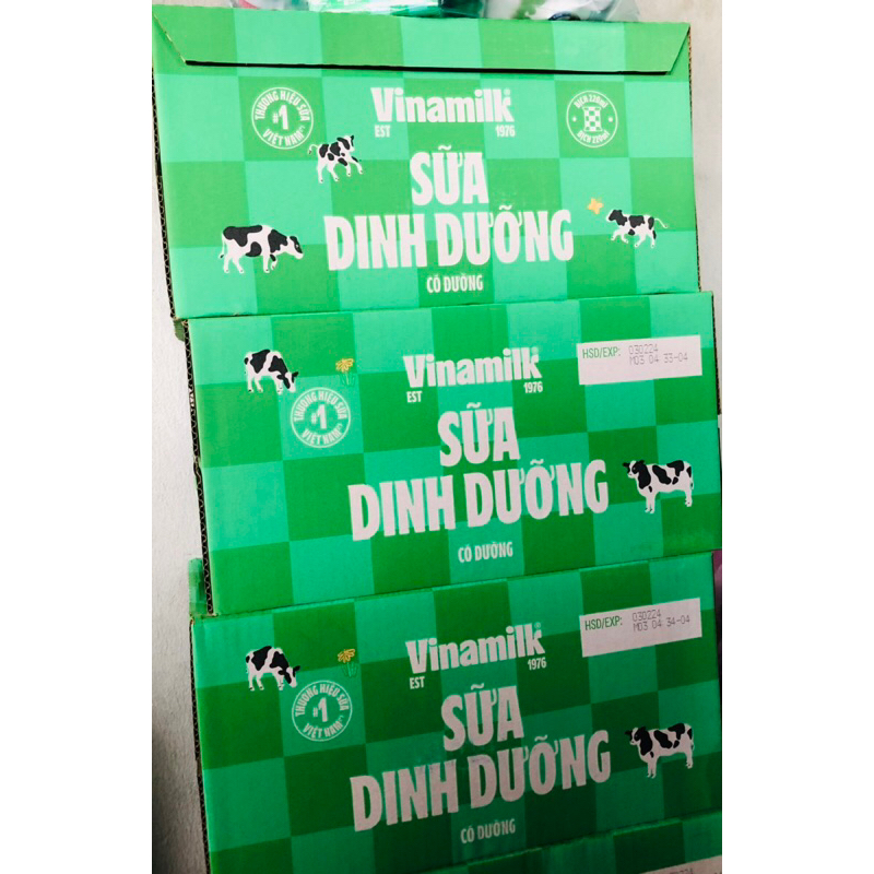 10 bịch sữa tươi Vinamilk có đường, không đường 220ml