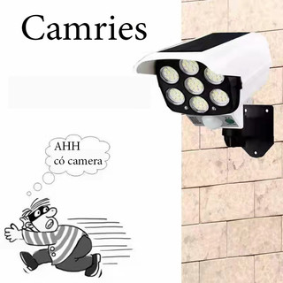[dnl] Đèn Năng Lượng mặt Trời Giả Camera Chống Trộm giá rẻ Đèn Led Cảm Ứng Tự Động Bật Tắt-camrie15cas