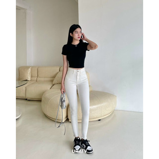 Quần jeans nữ skinny 9t tua line A270 chất co giãn URATV