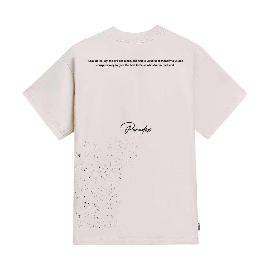 Áo thun form rộng Paradox tay lỡ - Unisex - In hình - DREAM WITH STARS TEE - Nhiều màu