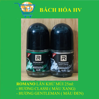 Romano lăn khử mùi 25ml - bach hoa hv