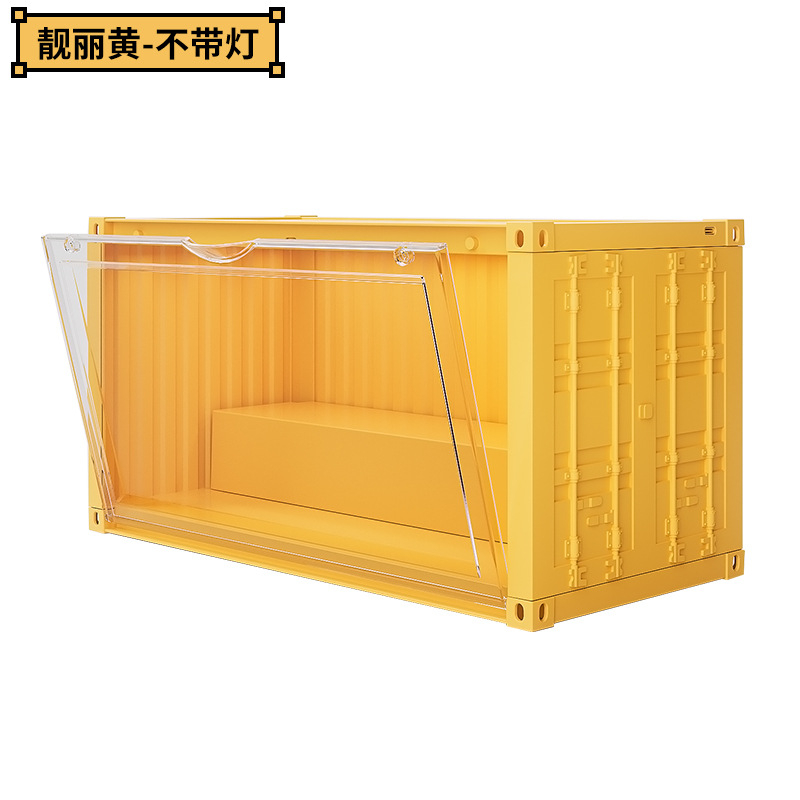 Tủ trưng bày bảo quản mô hình Container Popmart Dimoo tặng kèm Sticker siêu ngầu