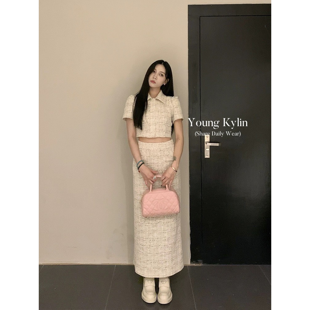 -SET DẠ TIÊU HÀNG QUẢNG CHÂU PHONG CÁCH TIỂU THƯ KÈM ẢNH THẬT