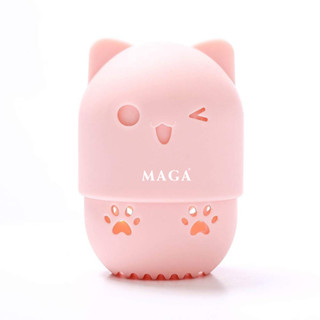  Hộp Bảo Vệ Mút Trang Điểm MAGA Silicone Makeup Sponge Travel Protective Plastic Beauty Blender Holder 