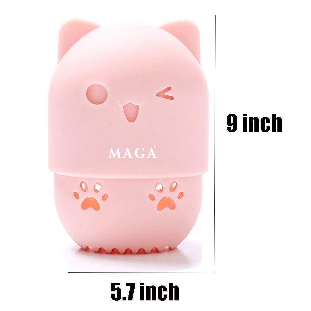 Hộp Bảo Vệ Mút Trang Điểm MAGA Silicone Makeup Sponge Travel Protective Plastic Beauty Blender Holder
