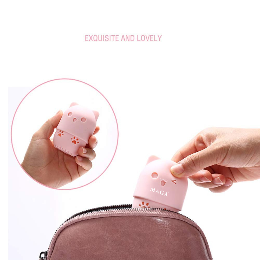 Hộp Bảo Vệ Mút Trang Điểm MAGA Silicone Makeup Sponge Travel Protective Plastic Beauty Blender Holder