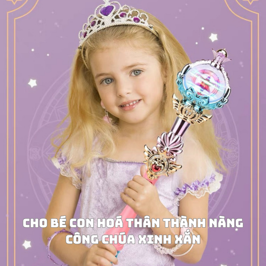 Quyền Trượng Công Chúa- ĐỒ CHƠI HOT CHO BÉ GÁI TRUNG THU 2023