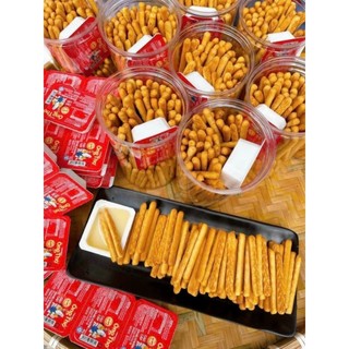 Hủ 250g bánh quy đủa bơ sữa mặn kèm sữa đặc