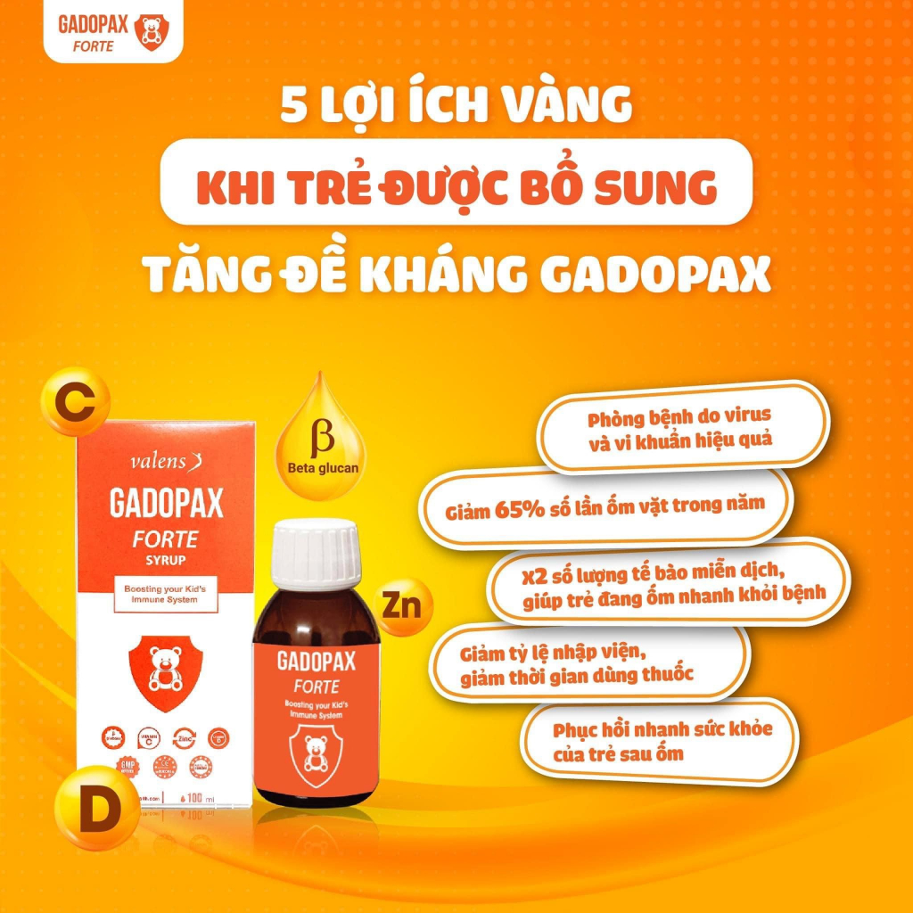 Gadopax Forte - Tăng đề kháng vượt trội từ Châu Âu, Trẻ hết ốm vặt