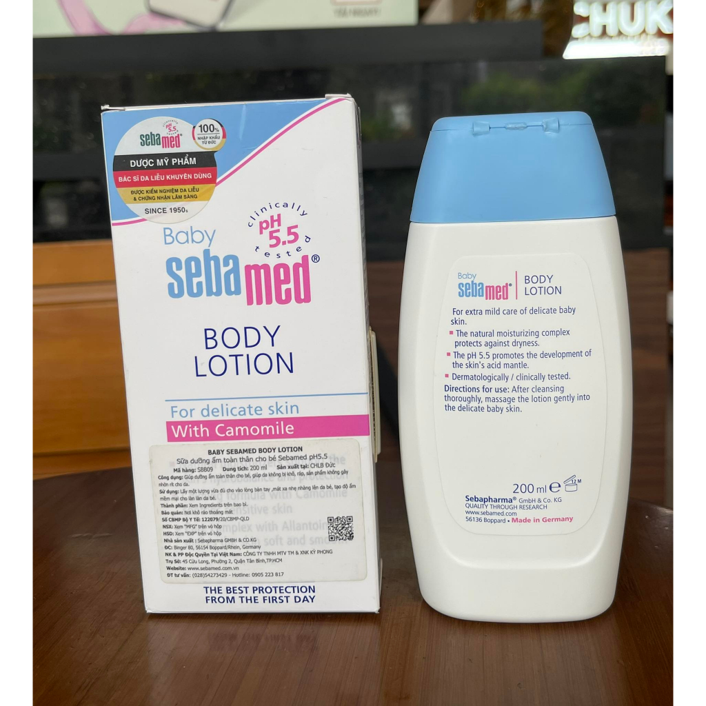 Kem Dưỡng Ẩm Da Toàn Thân Cho Bé Sebamed Ph5.5 200ml