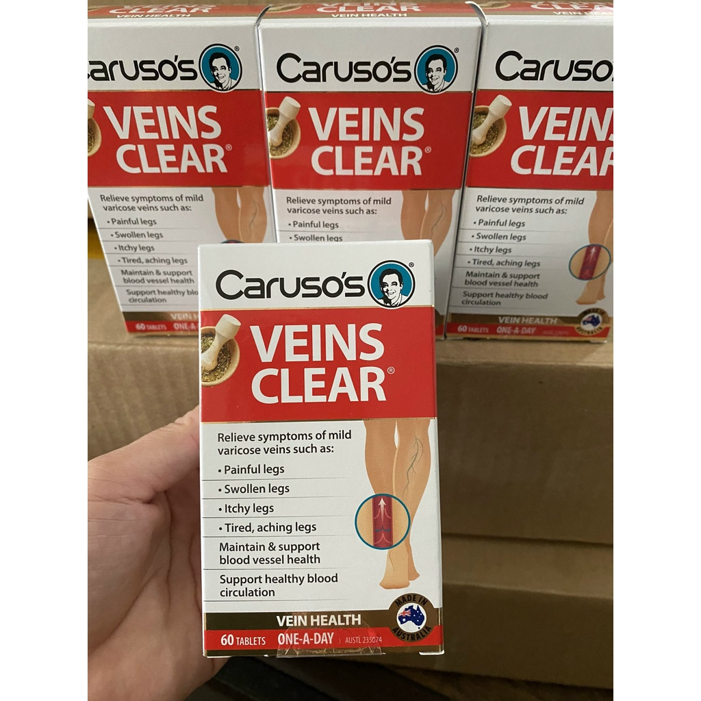 Carusos Veins Clear Giãn tĩnh mạch Úc (60v)