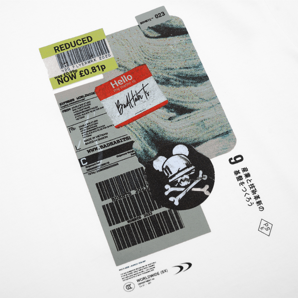 Áo Thun Unisex SUPERMARKET BADHABITS BOXY TEE 100% Cotton - Local Brand Chính Hãng