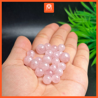 Hạt thach anh hồng lẻ 8 li và 10 li
