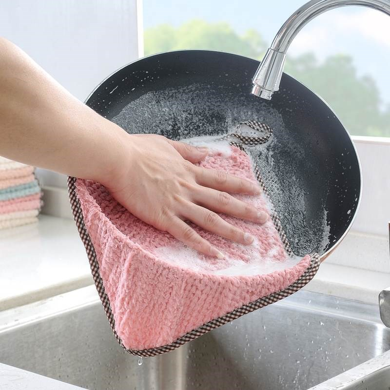 Khăn Bông Lau Bếp, Lau Tay, Lau Chén Bát 2 Mặt Dày Dặn