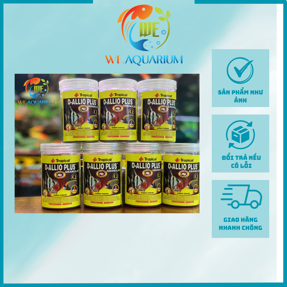 Thức ăn cám cá Cao cấp Tropical D-Allio chuyên tỏi Garlic 30% tăng cường đề kháng và tiêu hoá
