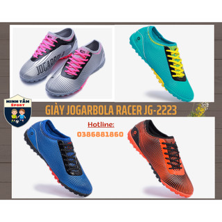 Giày jogarbola racer jg-2223, giày đá bóng sân cỏ nhân tạo,giày đá banh lưỡi gà liền