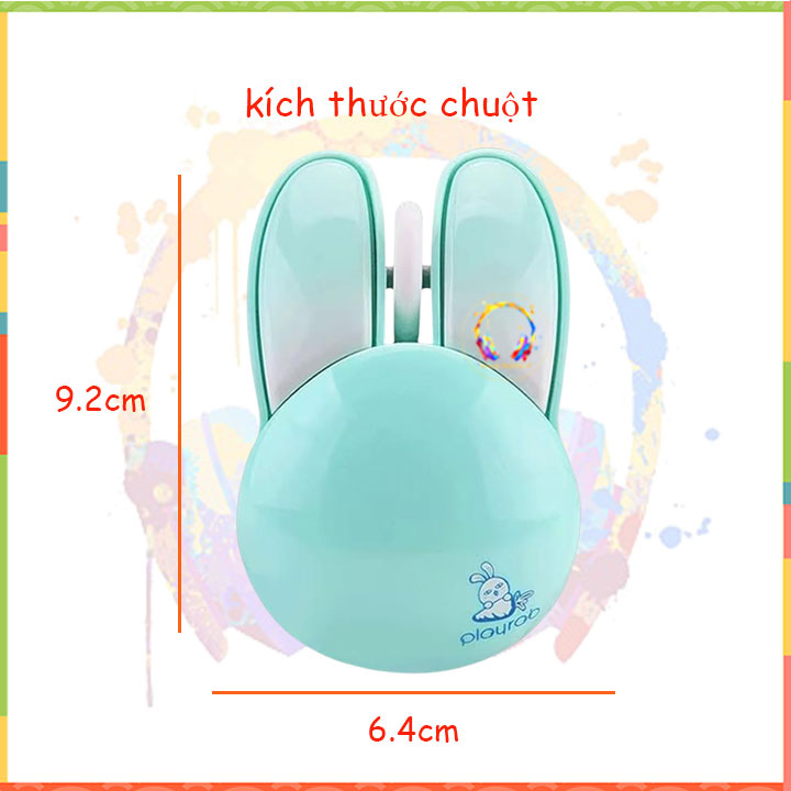 Chuột không dây hình tai thỏ dễ thương M6 tặng kèm pin_hàng chính hãng