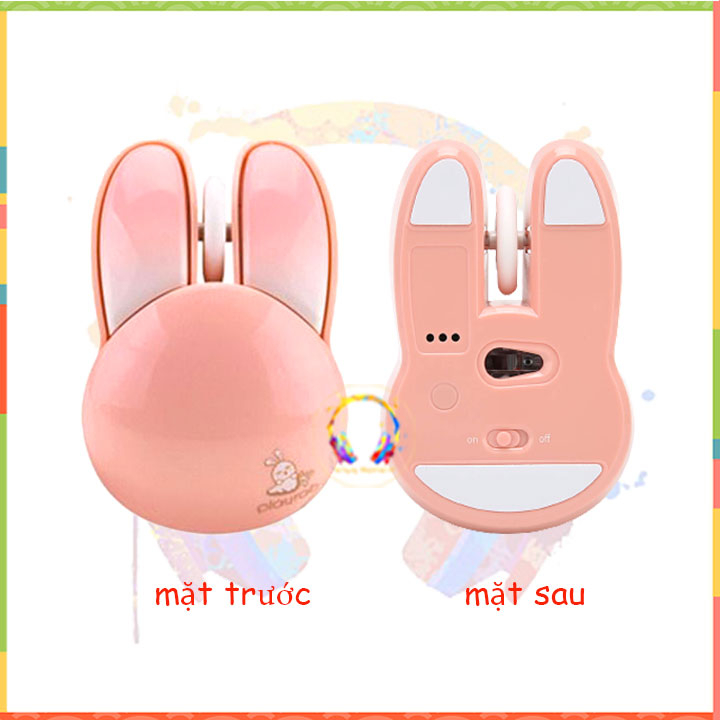 Chuột không dây hình tai thỏ dễ thương M6 tặng kèm pin_hàng chính hãng
