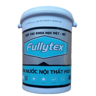 Sơn Nước Nội Thất  FULLYTEX 6,5kg Giá Rẻ Nhiều Màu, Dùng Sơn Tường, Sơn Phòng, Decor Phòng Nhà Thay Giấy Dán Tường