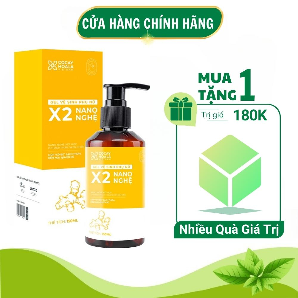 Gel X2 Nano Nghệ Cỏ Cây Hoa Lá Chính Hãng 150ml Dubg Dịch Vệ Sinh Phụ Nữ Sạch Sẽ Hết Hôi Làm Hồng Se Khít Vùng Kín