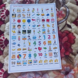Sticker từ vựng i learn smart start 1-2-3-4-5