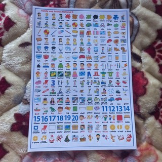 Sticker từ vựng Family and Friends 1-2-3 bản National