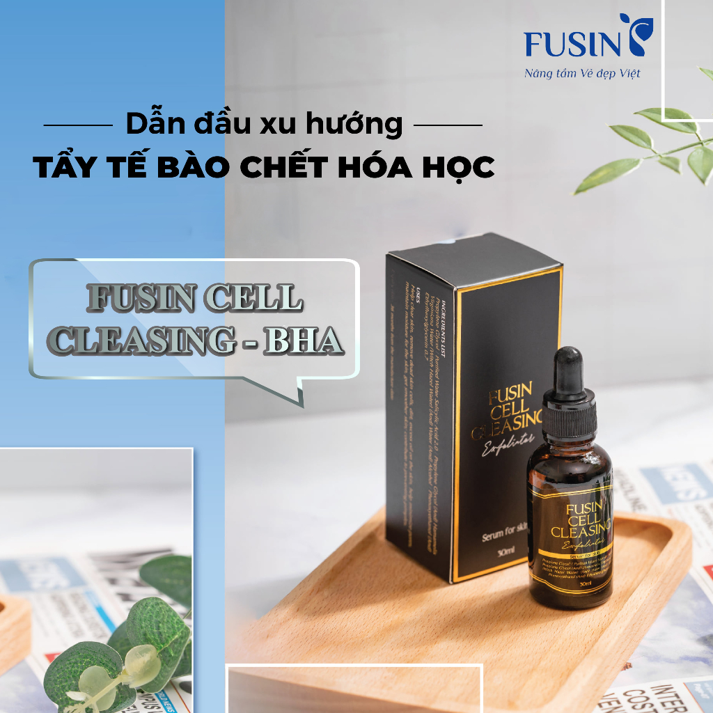 Tẩy tế bào chết FUSIN CELL CLEASING BHA lọ 30ml giúp giảm mụn, dầu nhờn và làm sạch da | BigBuy360 - bigbuy360.vn