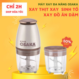 Máy Xay Thịt Xay Sinh Tố Mini Cầm Tay Đa Năng Osaka Tiện Lợi Làm Đồ Ăn Dặm Cho Bé Siêu Nhanh Siêu Bén Tiện Lợi Không Gỉ