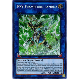 Lá bài thẻ bài Yugioh PSY-Framelord Lambda - Secret Rare - Tặng bọc bài nhựa bảo quản